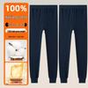 2025 Autumn/Winter Men's Cotton Antibacterial Base Layer Trousers - Mid-Aged Plus Size Warm Pants