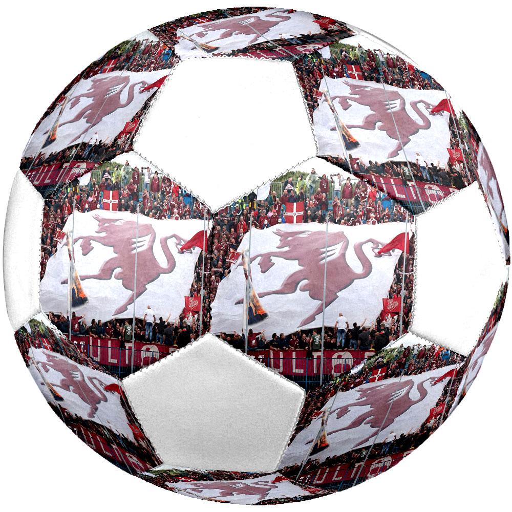 Torino FC Size 5 Soccer Ball, Machine-Stitched PVC, Durable & High Bounce, All Ages Fit, Fan Merchandise, Matches & Outdoor Use.