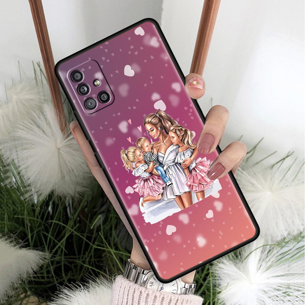 Family Children Boys And Girls Coque For Samsung Galaxy A51 A71 A12 A21s A72 A52 A42 A32 A22 A41 A31 A02s A03s Soft Phone Cases