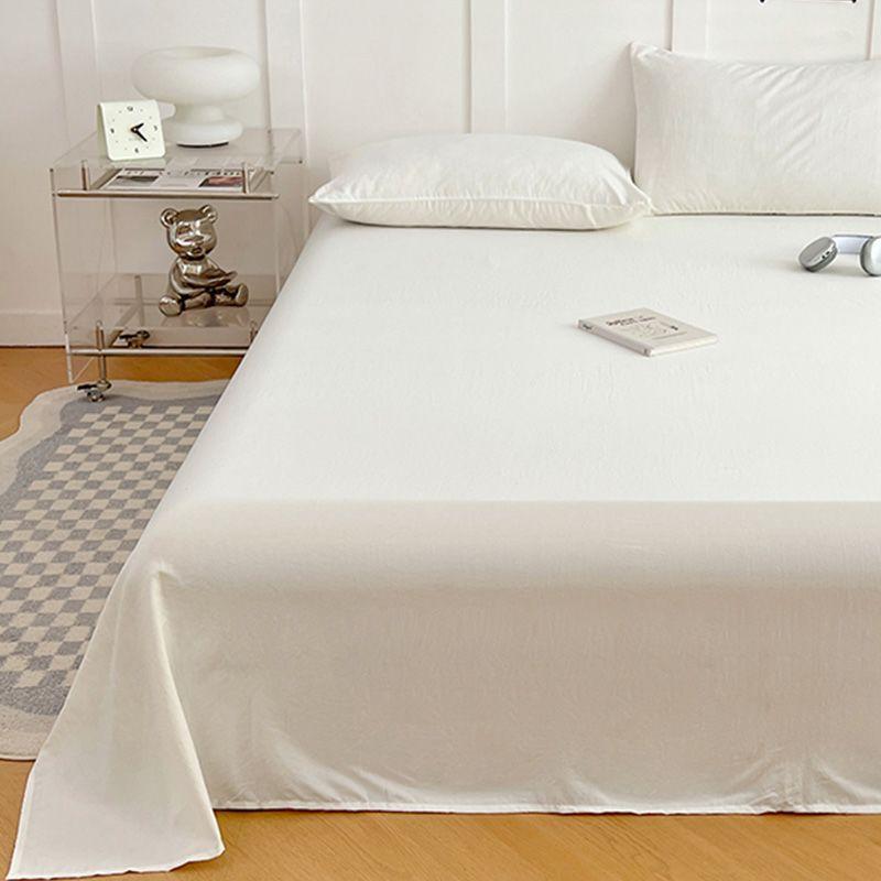 Solid Color Simple Bed Sheet Thickened For Single Double Dorm Home