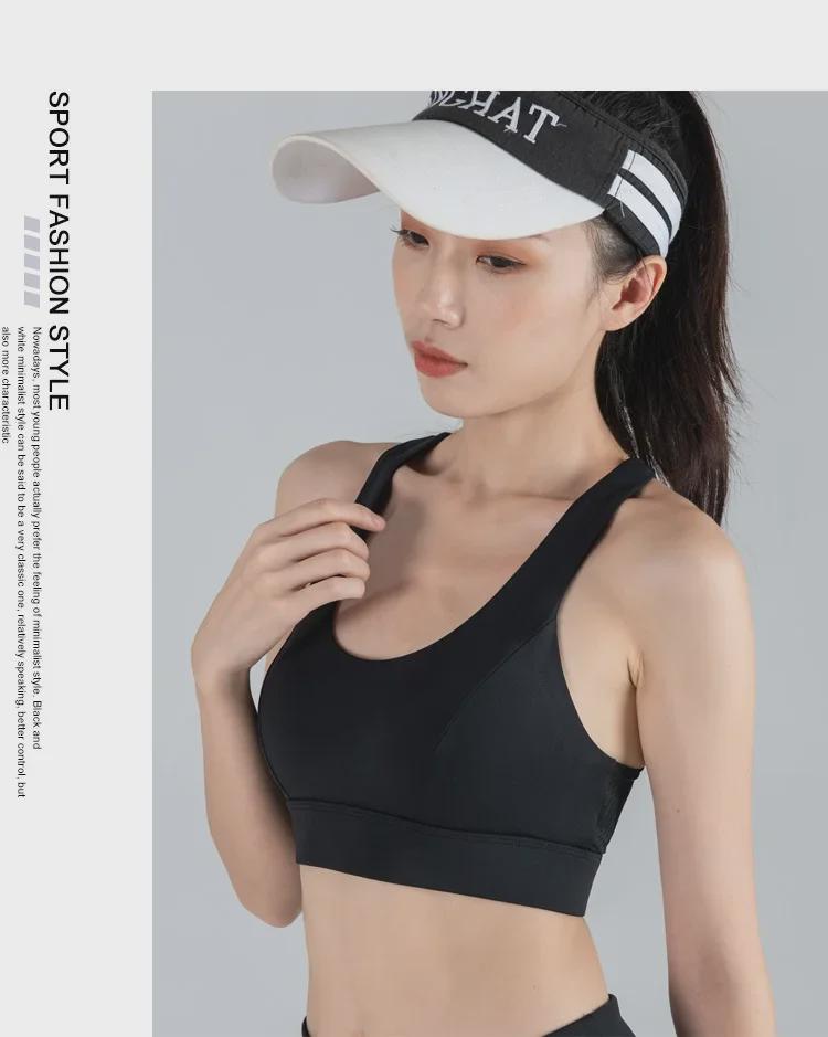 Women's Shockproof Nude Sports Bra with Back Support & Latex Pads for High-Impact Activities, Running, & Yoga