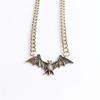 Bat Pendant Necklace With Alloy Material For Gothic Jewelry Enthusiasts