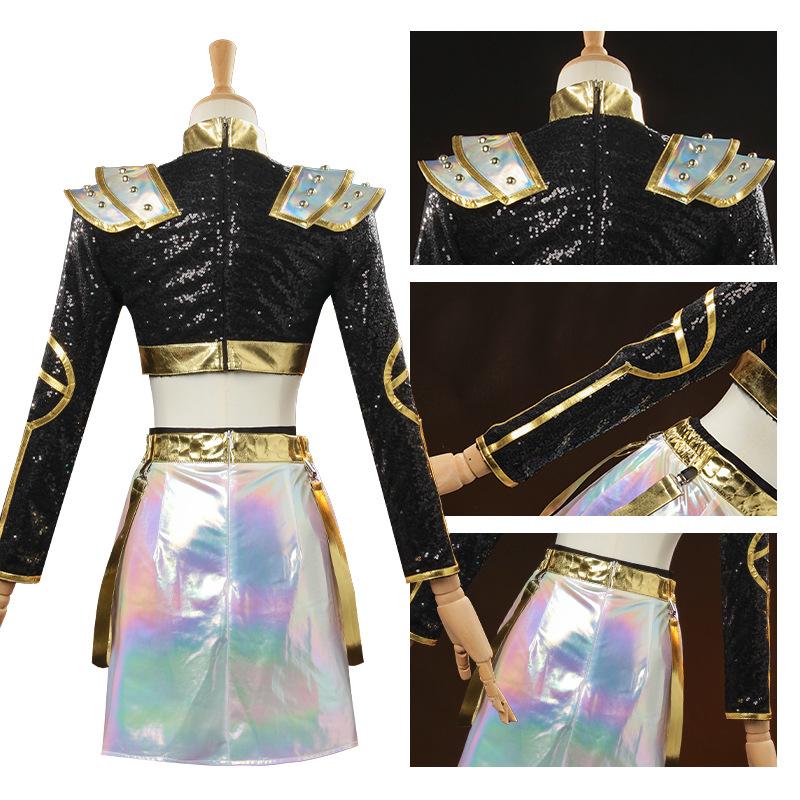 K-Pop: Demon Hunter Zoey Golden Performance Cosplay Costume Uniform Halloween Carnival Party Christmas Play Role Clothes Clothing for Women
