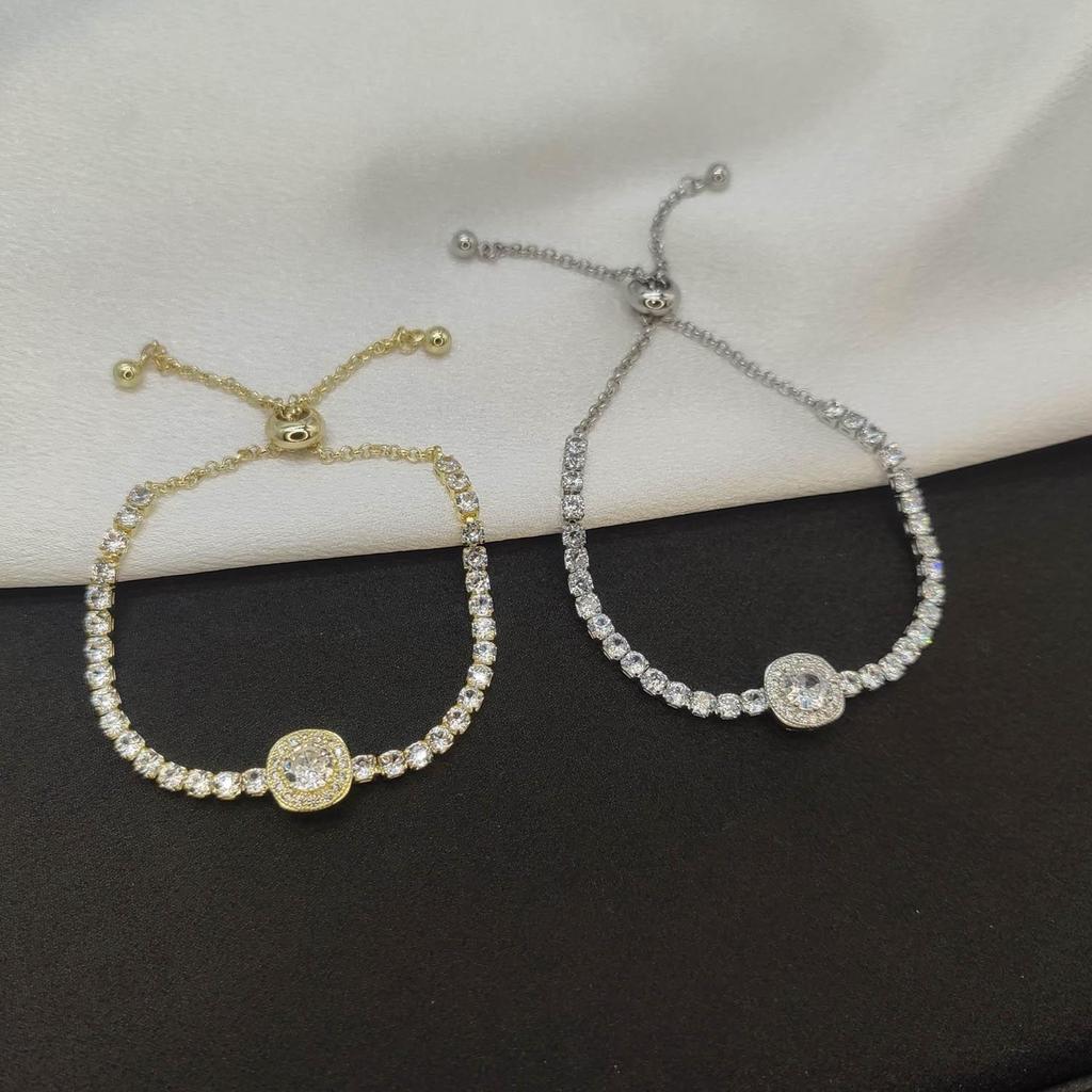 New 2023 Elegant Moissanite Diamond Bracelet for Women - Cold Style Niche Design