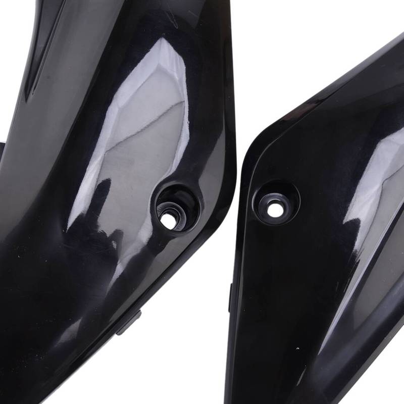1 Paar hintere Seitenverkleidungsschutzabdeckung passend für Honda Hawk 250 Dirt Bike 1961 1962 1963 1964 1965 1966 Schwarzer Kunststoff