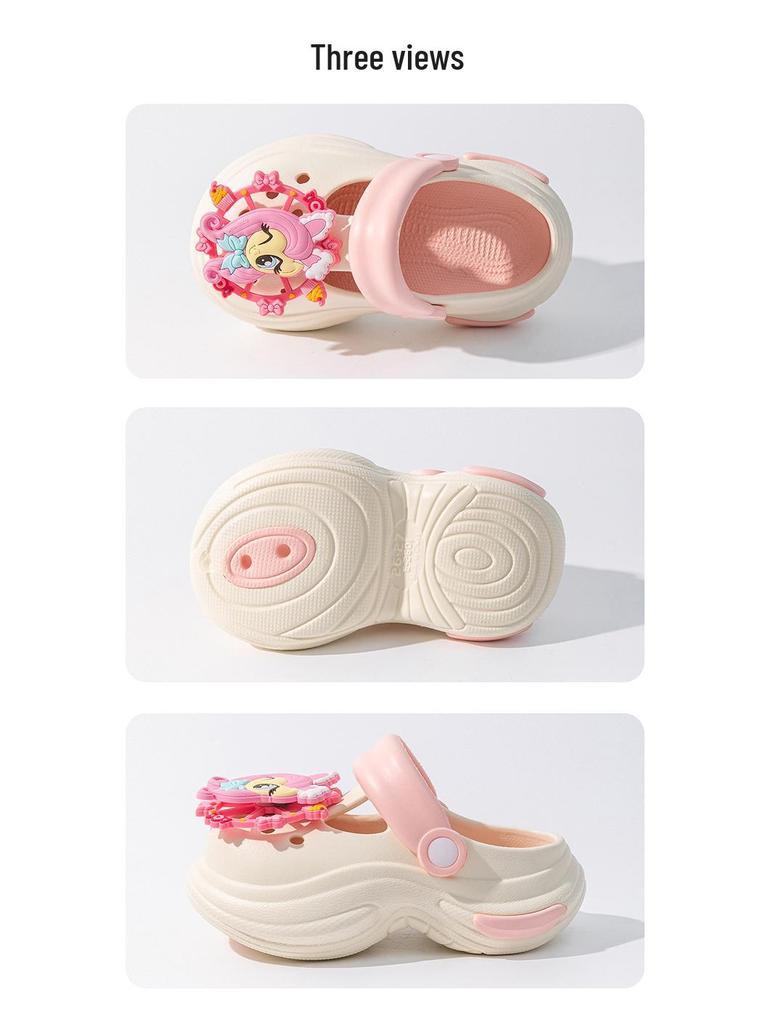 My Little Pony Girls' Summer Clogs: Non-Slip, Thick Sole, Closed-Toe Slippers for Kids