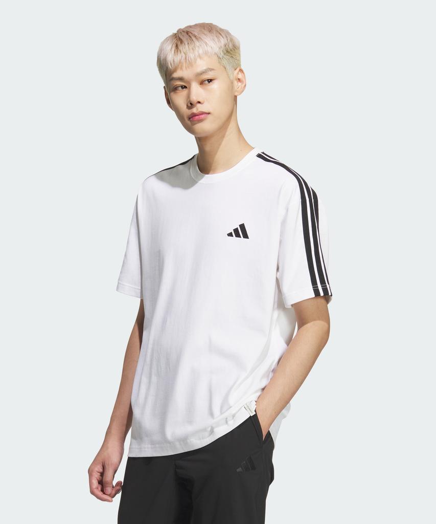 ADIDAS Essential Plus Loose Fit 3-Stripe Single Jersey Short Sleeve T-Shirt Kf3739