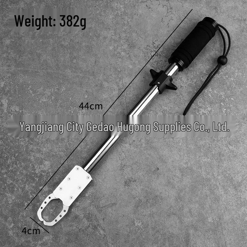 Extended Fish Control Pliers with Scale & Drag System - Large Grip for Fish & Wild Boar