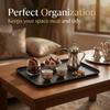 Rectangular Plastic Vanity Tray Bathroom Organizer Perfume Tray Stackable Makeup Organizer Cosmetic Storage Box Desk Accessories