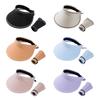 Fashion Sun Protection Summer Sun Hats Foldable Empty Top Visors Cap Casual Portable Baseball Cap Men Women