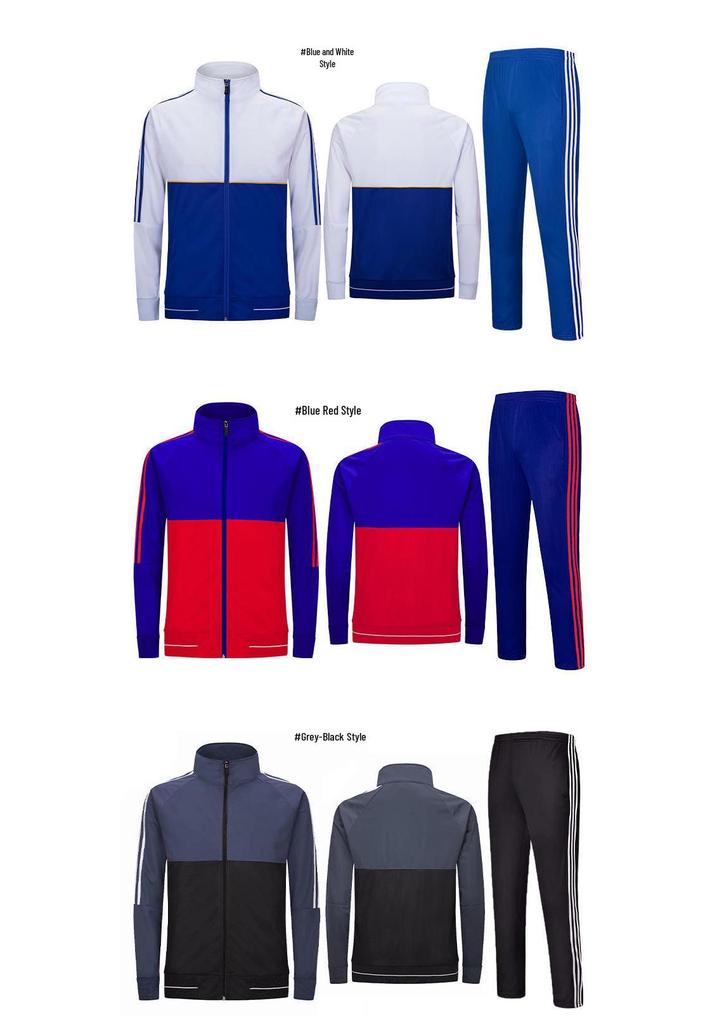 Autumn Winter Sports Team Uniform: Long-Sleeved Jacket and Training Set for Children and Adults