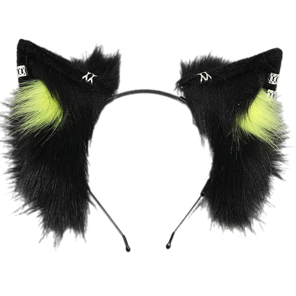 Cartoon Plush Animal Ears Headband Costume Headpieces Adjustable Cute Cosplay Accessory for Women and Kids