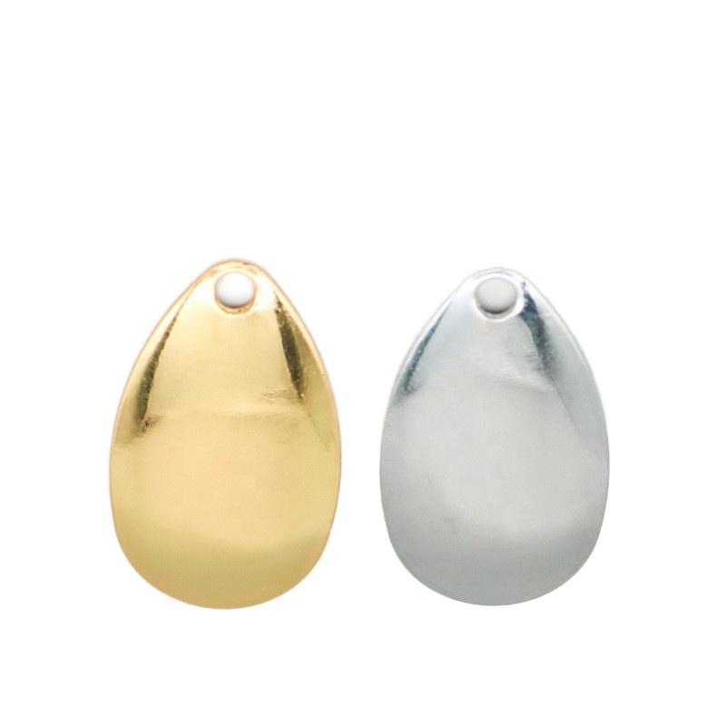 Iron Spinnerbait Accessories Gold Silver Fishing Blades for Lure Making