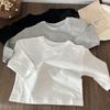 Baby Boys Basic Tee Long Sleeve T-shirts Pure Cotton Baby Girl Tops Kids T-shirt Cotton Spring Tee Shirts Baby Boy Clothes