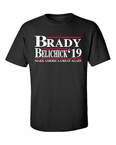 Patriots Brady Belicheck  19 Make America Great Again Adult Short Sleeve Tee 2XL