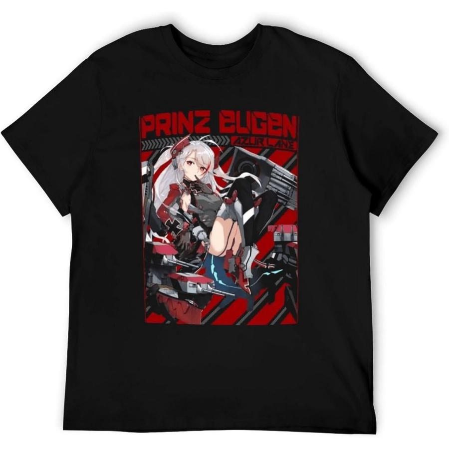 

7ypSxk Azur-Lane-PRINZ-Eugen-Футболка-Милий-Одяг-Літній-Одяг-Чоловічі-Графічні-футболки-Хіп-хоп XXXXXL чорний