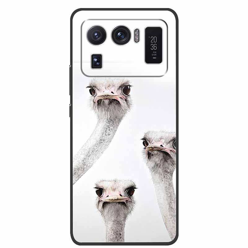 For Xiaomi Mi 11 Ultra Case 6.81 Shockproof Soft silicone TPU Back Cover Cases For Xiaomi11 Ultra Phone fundas Mi11 Ultra Cute