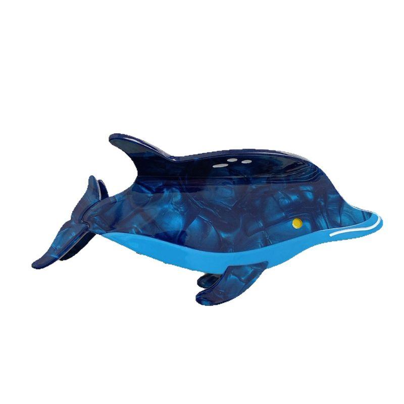 1pc New Ocean Whale Hair Clip Korean Edition Shark Clip Rear Head Hair Grab Hair Tail Clip Hair Grab