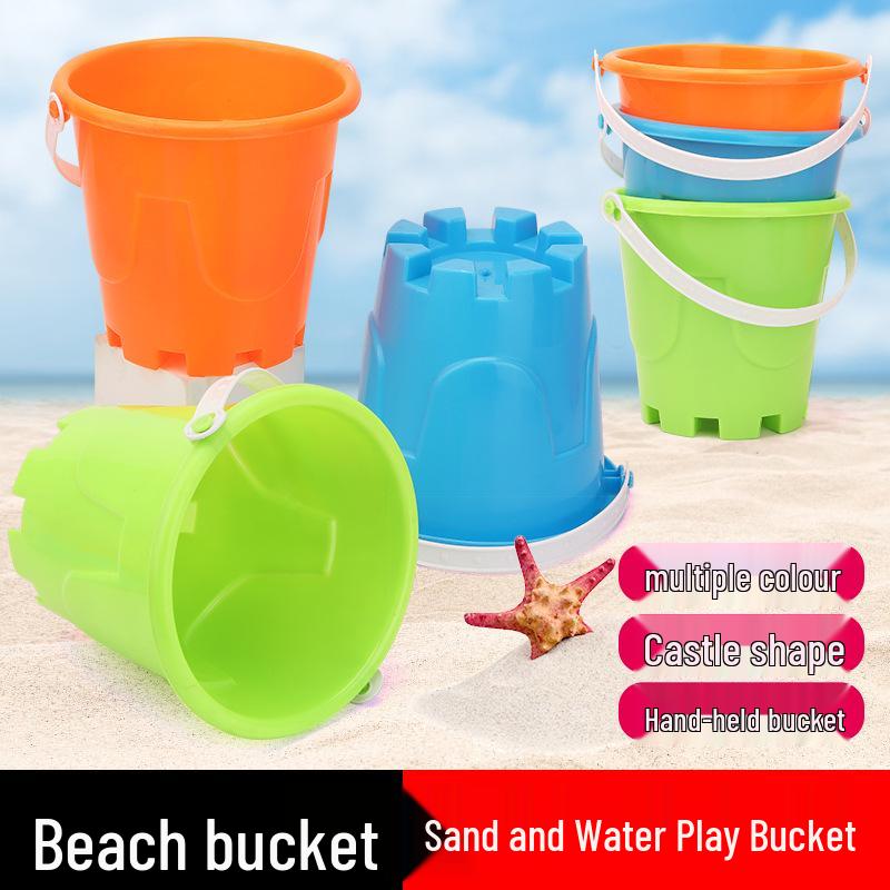 Çocuk Plaj Oyuncak Seti: Dayanıklı Plastik Kale Kovası ve Kum Oyun Araçları