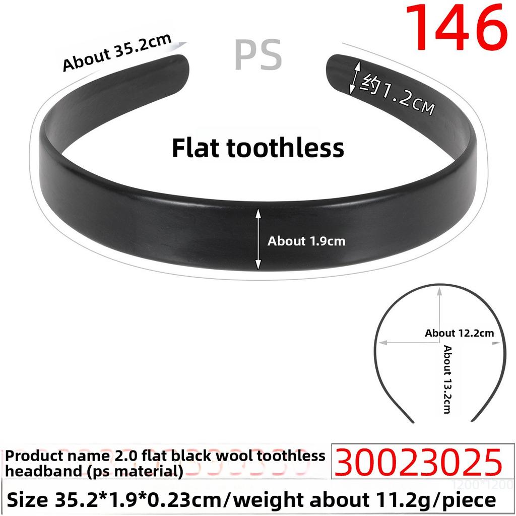 Plastic Hair Band Headband Accessories Two-sided Flat Hair Band Base Plate Hair Decoration
