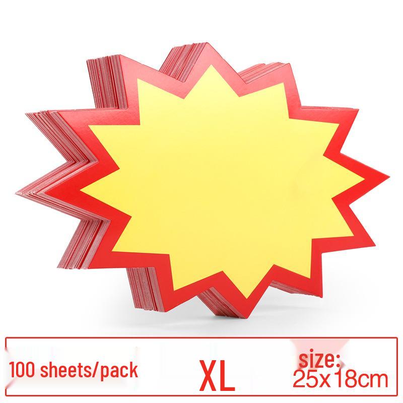 Creative Night Market Explosive Flower POP Sticker for Supermarket Clearance Posters