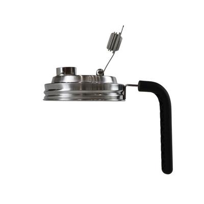 Capace de borcan Mason din oțel inoxidabil, 86 mm, cu mâner, capac etanș de calitate alimentară, etanș, cu cioc de turnare, capac cu clapă