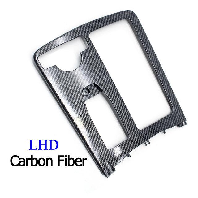 Interior Center Console Carbon Fiber Cup Holder Cover Armrest Storage Box Rolling Blind Panel For Mercedes Benz W204 W212 W207
