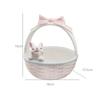 Ceramic Rabbit Easter Basket Porcelain Bunny Bowls Party Supplies Tableware Animals Ornaments Candy Serving Bowls Holiday Gift