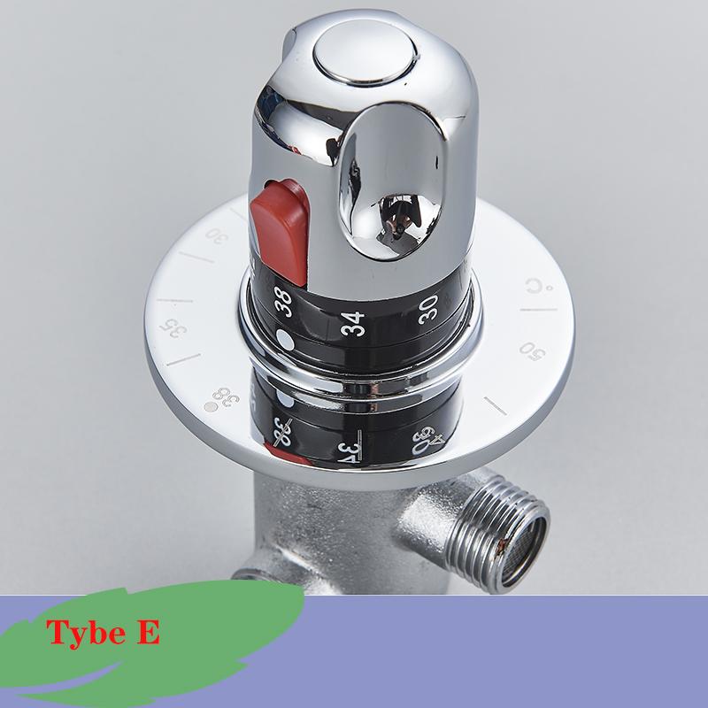 

Латунный термостатический смесительный клапан Постоянная температура воды Клапан душевого смесителя Термостат Клапан смесителя для ванной комнаты кухни