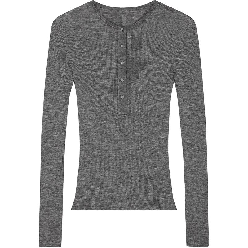 JNBY 26 Spring Long Sleeve Crew Neck T-shirt