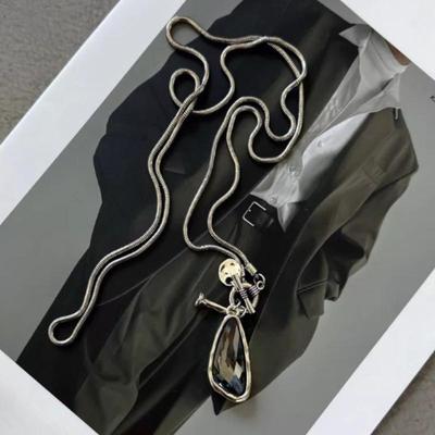 Long Necklace Female Winter Sweater Chain Irregular  Pendant Charms Choker Necklace For Women Elegant Gifts