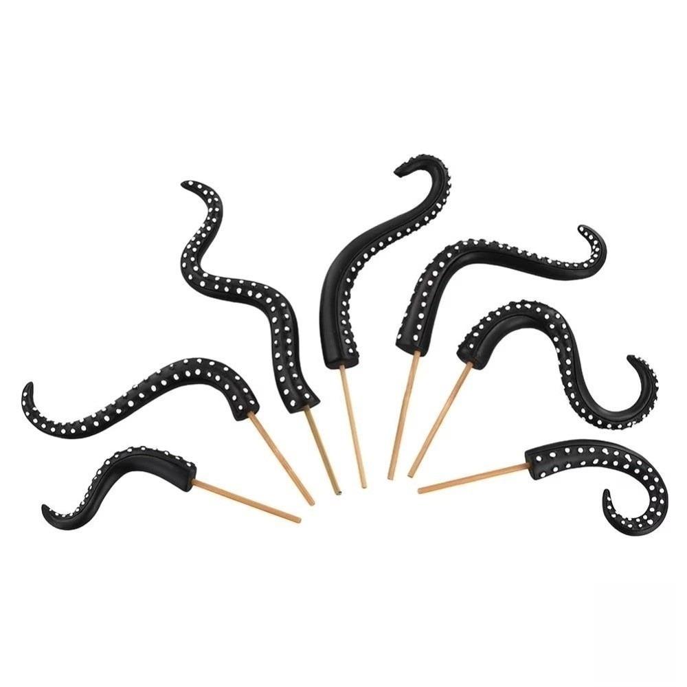 Resin Tentacle Plant Post Funny Garden Decor Flowerpot Decoration for 7Pcs Garden
