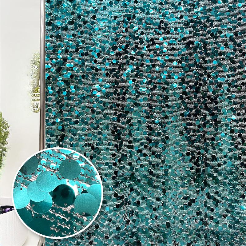 5+18mm Sequin Mesh Lace Fabric for Sewing High Quality Wedding Party Dress Clothing Patchwork DIY Apparel Sewing Supplies