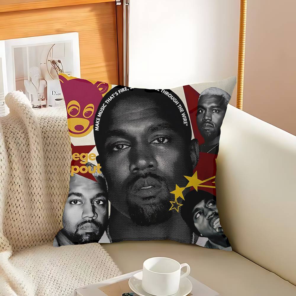 Classic Rapper K-Kanye W-West Y-Ye Cushion Cover Decorative Pillow Sofa Home Decor Case Pillow Cases