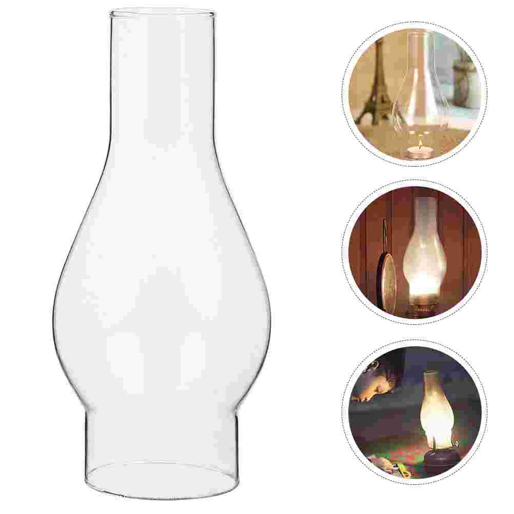 Стеклянный абажур для масляной лампы Винтажный керосиновый фонарь Стекло для лампы Автомобильные фонари Стеклянная посуда Стеклянный абажур для масляной лампы прозрачный