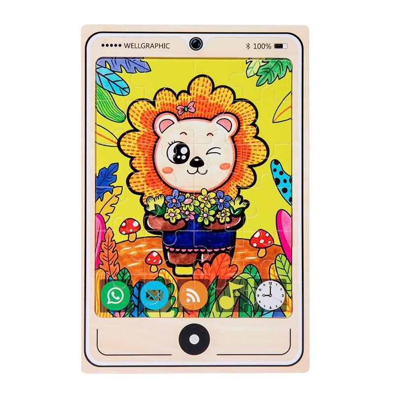 

Детские 3D деревянные пазлы с животными и транспортом - Развивающие блоки-пазлы для раннего обучения