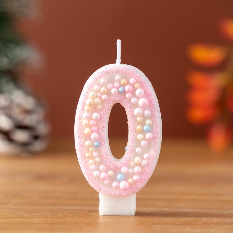 Macaron Foam Ball Birthday Candle for Kids' Cake Party Decoration