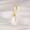 JEWNEL 14K Azure Swallow Pearl Drop Twisted Line Pendant