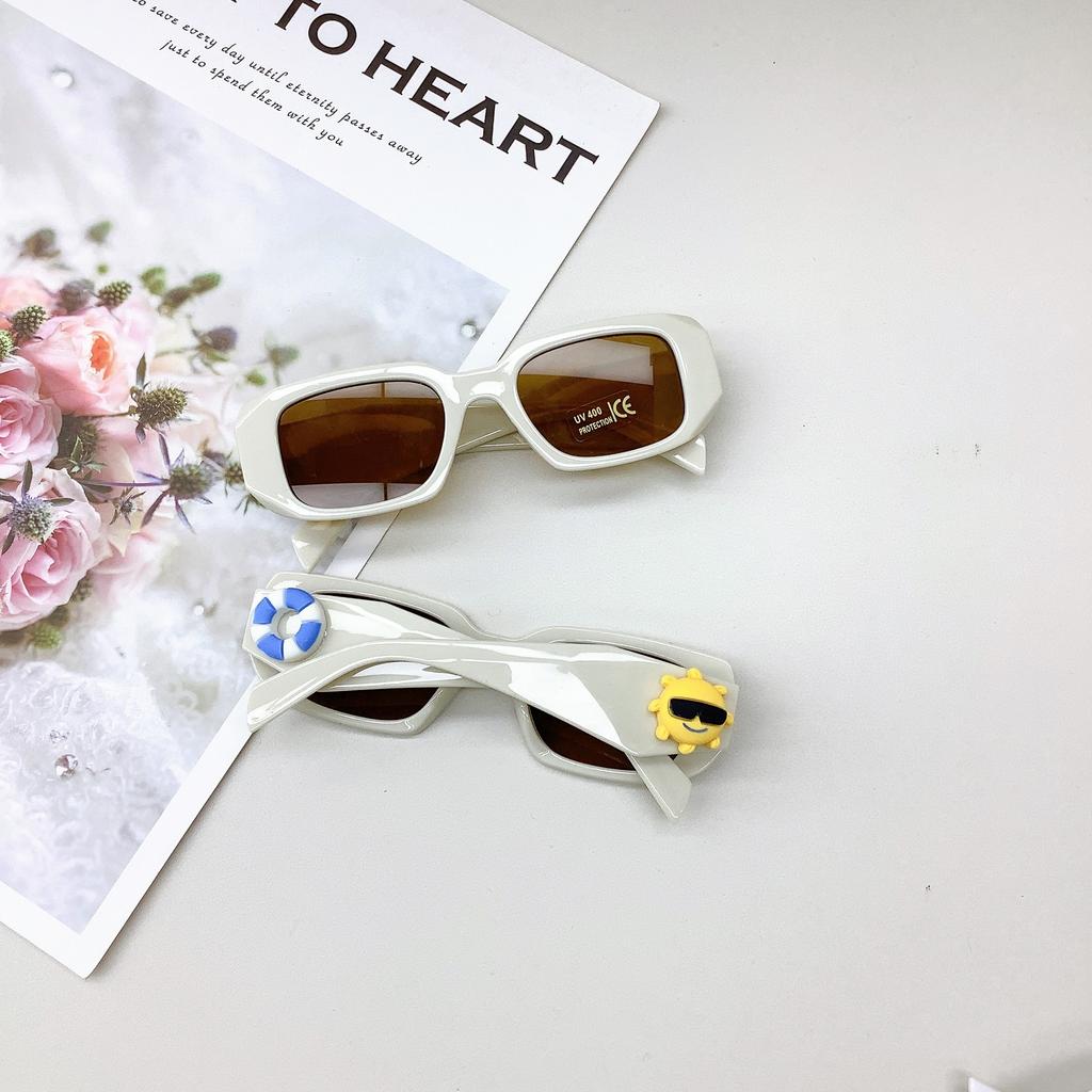 Diy Beach Children'S Sunglasses Girls Travel Eye Protection Sunshade Coconut Tree Cute Glasses Sunglasses