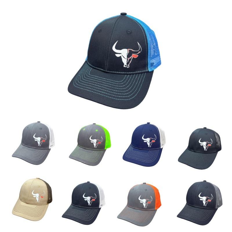 2026 Bull Head Print Breathable Mesh Hats Summer Richardson Truck Driver Hat Men Women Outdoor Baseball Cap Fishing Peaked Caps