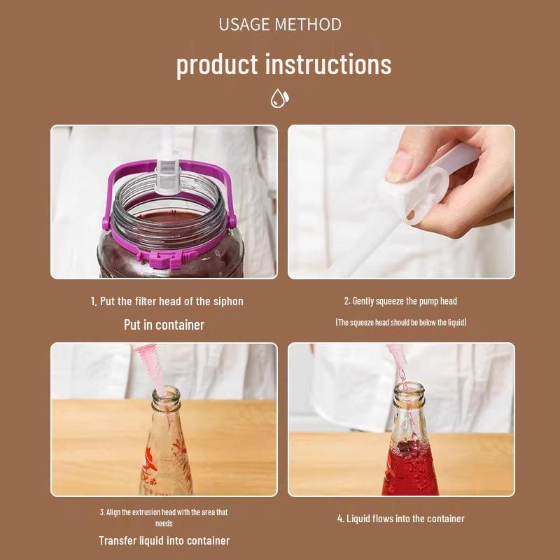 Weinprobenheber & Selbstansaugendes Siphonfilterwerkzeug