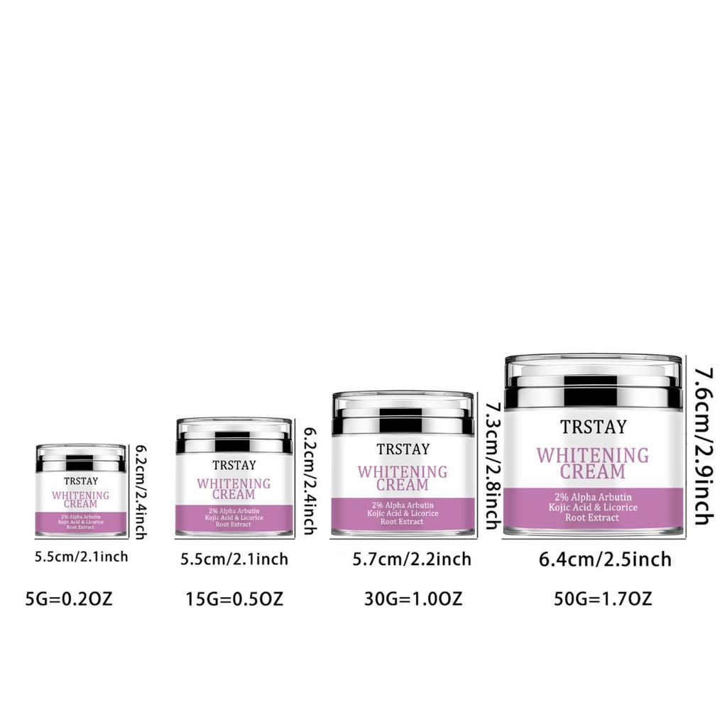 Arbutin & Kojic Acid & Lakrisrotekstrakt - Whitening Hydrating Brightening Tightening Cream