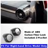 LHD RHD ABS Carbon Fiber Front Side Dashboard Air Conditions Outlet Cover AC Vent Frame Trim For MG ZS EV 2018 - 2024 Interior