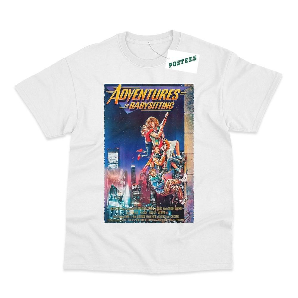 Adventures In Babysitting Movie Poster Direct To Garunisext Printed TShirt S