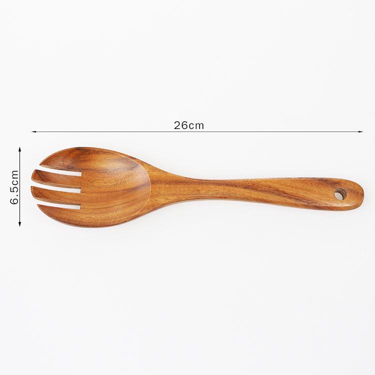 Acacia Wood Salad & Serving Spoon Set