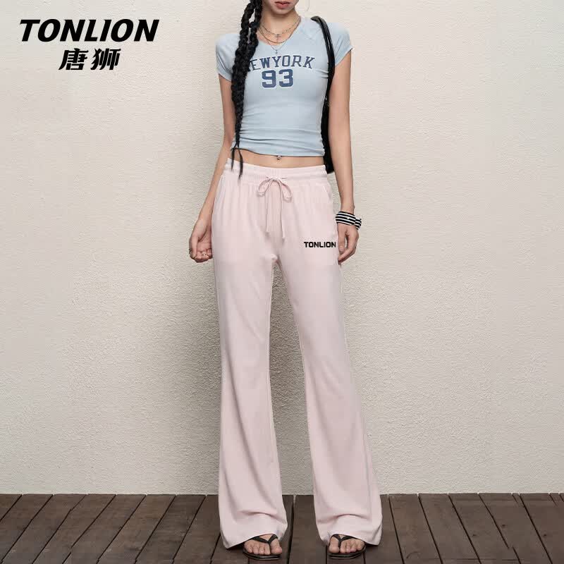 TonLion Women's Flared Cooling Ice Silk Sun Protection Casual Pants