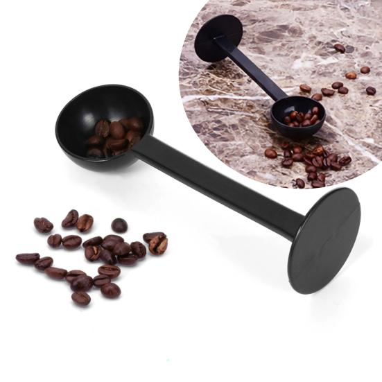 Coffee Spoon 2-in-1 Multipurpose Plastic Practical Coffee Tamper for Home