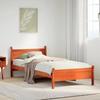VidaXL Bed Frames Without Mattress Wax Brown 90x200 Cm Solid Pine Wood, Bedroom Furniture, Slatted Base, Wooden Bed, 855602