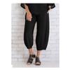 Spring Summer Elastic Waist Cotton Linen Loose Casual Pants for Women's Home Wear
