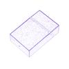 Clear Glitter Small Storage Box Kpop Photo Mini Card Holder Flip Lid Photo Case Small Stationery Card Holder Organizer